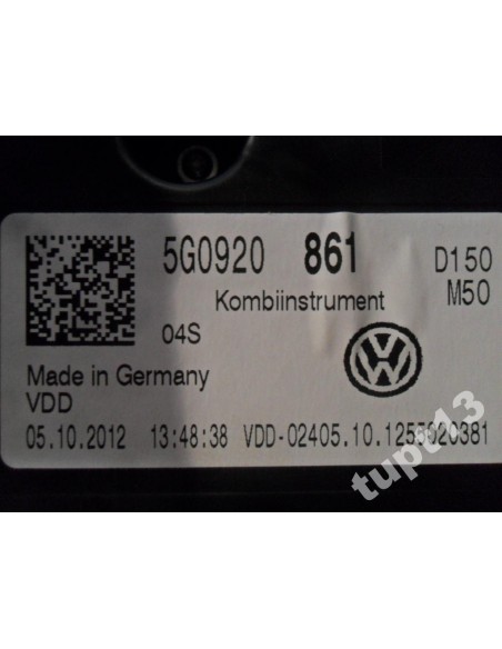 VW GOLF VII TSI LICZNIK 5G0920861