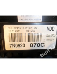 VW SHARAN 7N0 2012-13 R LICZNIK 2.0 TDI 7N0920870G 2