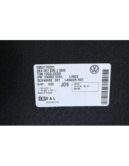 FORD TOURNEO CONNECT MK3 VW CADDY V MAXI BOCZEK BAGAŻNIKA LEWY 2K4867035J