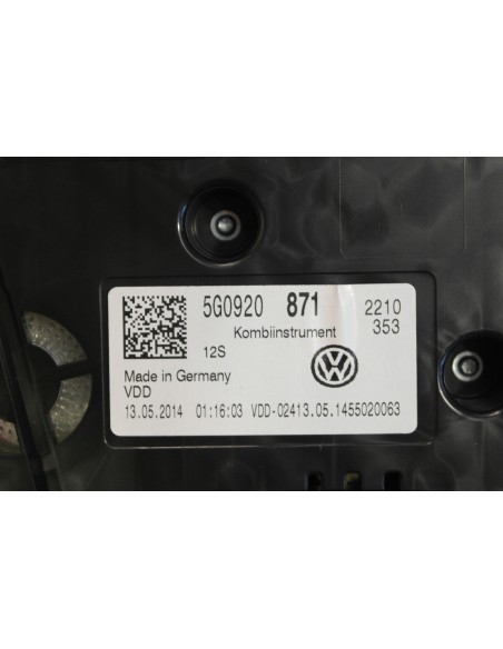 VW GOLF VII 1.4 TSI LICZNIK 5G0920871
