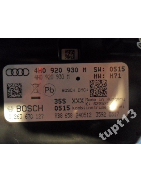 AUDI A8 4H 3.0 TDI ZEGAR LICZNIK 4H0920930 M
