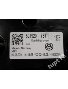 VW GOLF VII GTD LICZNIK 5G1920757 2
