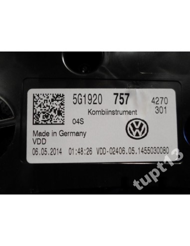 VW GOLF VII GTD LICZNIK 5G1920757