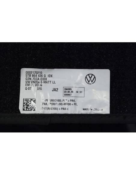 FORD TOURNEO CONNECT MK3 VW CADDY V DYWANIKI WELUROWE KOMPLET 5TB864435G