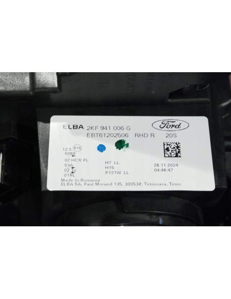 FORD TOURNEO CONNECT MK3 KOMPLETNY PRZÓD 1.5 TSI GRAPHITE GREY