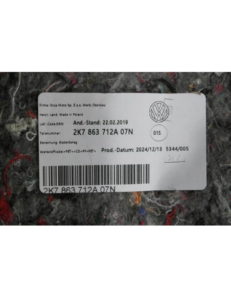 FORD TOURNEO CONNECT MK3 VW CADDY V WYKŁADZINA BAGAŻNIKA 7 OSÓB 2K7863712A