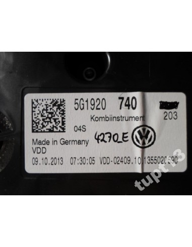 VW GOLF VII LICZNIK 5G1920740