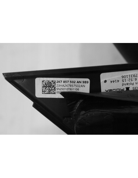 FORD TOURNEO CONNECT MK3 VW CADDY V LUSTERKO PRAWE 5+1+1 2K7857502AN