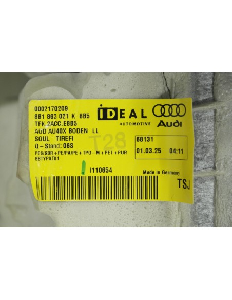 AUDI A5 B10 DYWAN WYKŁADZINA WNĘTRZA 8B1863021K