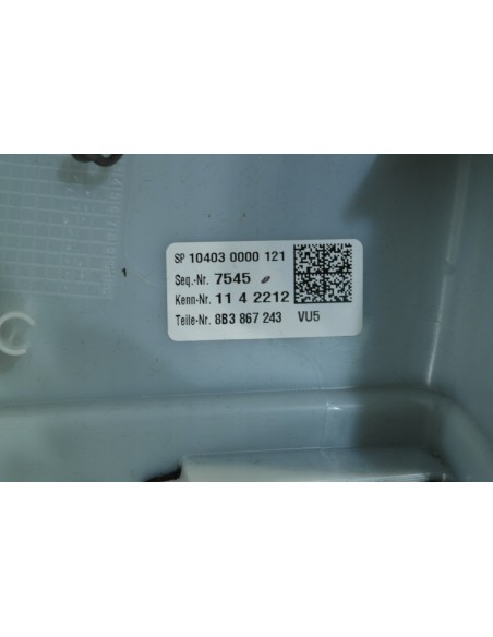 AUDI A5 B10 KOMBI TAPICERKA SŁUPKA LEWA S-LINE CZARNA 8B3867243