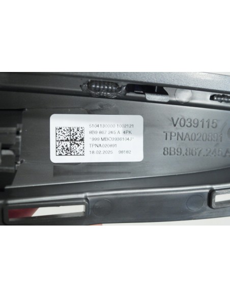 AUDI A5 B10 KOMBI TAPICERKA SŁUPKA LEWA S-LINE CZARNA 8B9867245A