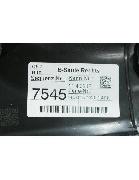 AUDI A5 B10 KOMBI TAPICERKA SŁUPKA PRAWA 8B3867240C
