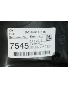 AUDI A5 B10 KOMBI TAPICERKA SŁUPKA LEWA 8B3867239C 2