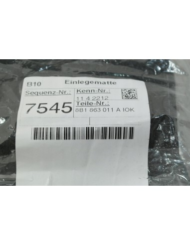 AUDI A5 B10 DYWANIKI WELUROWE KOMPLET 8B1863011A