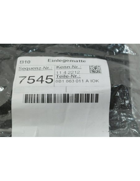 AUDI A5 B10 DYWANIKI WELUROWE KOMPLET 8B1863011A