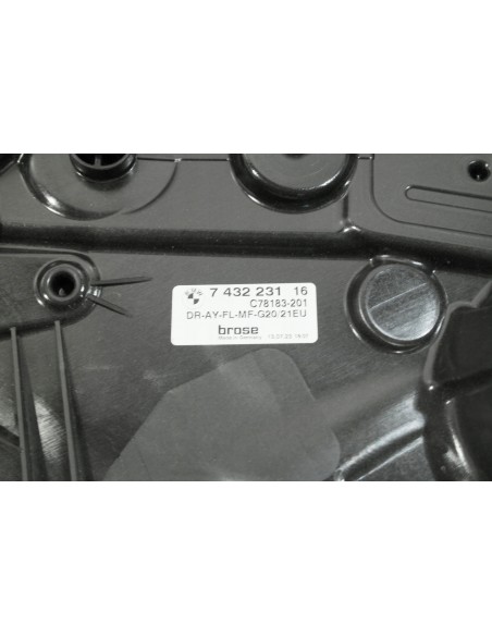 BMW 3 G21 MECHANIZM PODNOŚNIK SZYBY LEWY PRZÓD 7432231