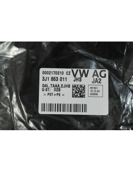 VW PASSAT B9 DYWANIKI WELUROWE KOMPLET 3J1863011
