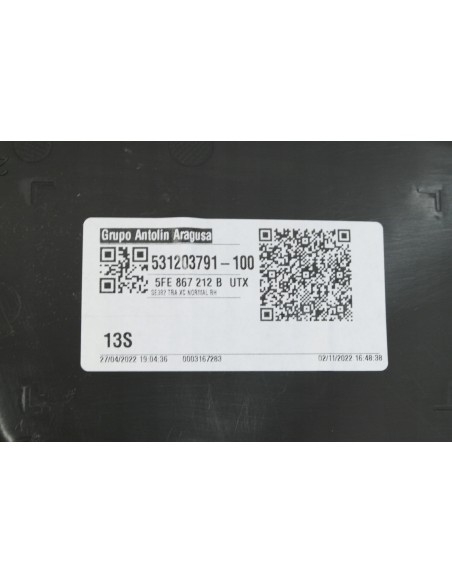 SEAT LEON IV KOMBI TAPICERKA DRZWI PRAWA TYLNA 5FE867212B