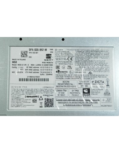 SEAT LEON IV CZYTNIK NAWIGACJI JEDNOSTKA...