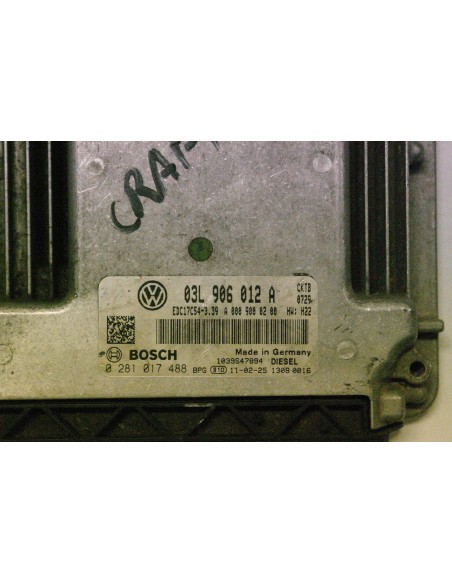 VW CRAFTER 2.0 TDI KOMPUTER SILNIKA 03L906012A