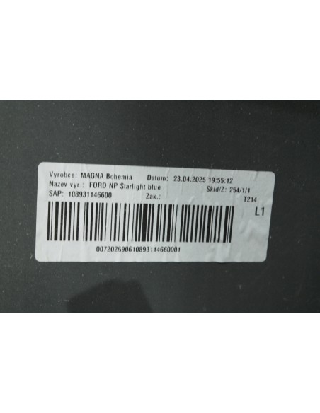 FORD TOURNEO CONNECT MK3 ZDERZAK PRZEDNI POMPLETNY W KOLOR MIDNIGHT BLUE