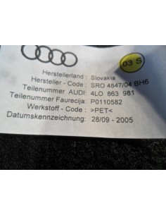 AUDI Q7 FL TAPICERKA DRZWI LEWY TYŁ ALKANTARA 2