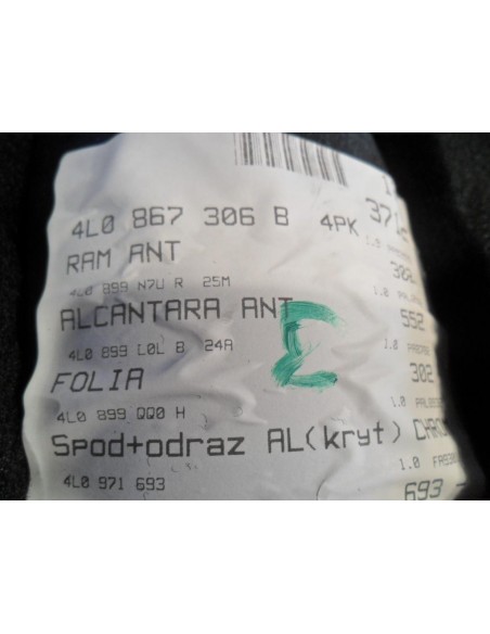 AUDI Q7 FL TAPICERKA DRZWI PRAWY TYŁ ALKANTARA