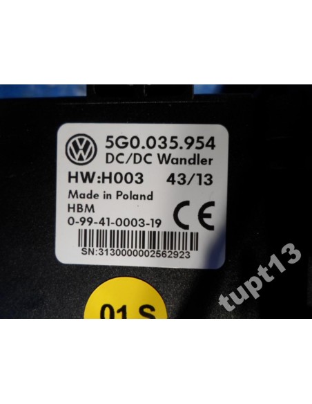 VW GOLF VII PRZETWORNIK NAPIĘCIA 5G0035954