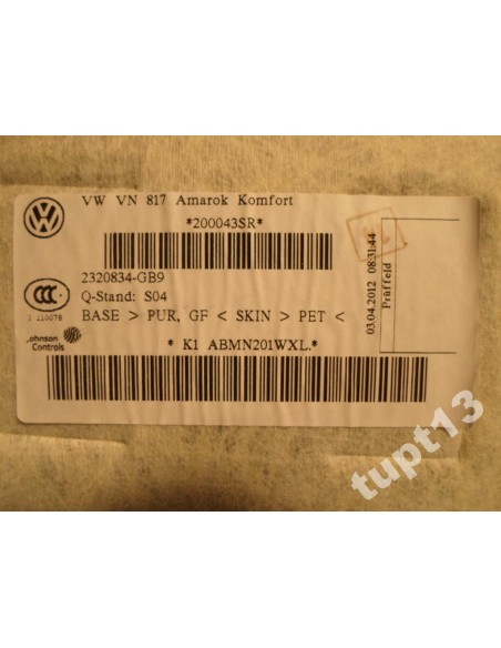 VW AMAROK PODSUFITKA 2H7867501
