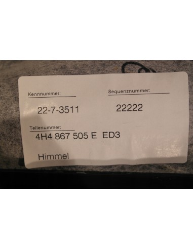 AUDI A8 4H0 D4 LONG PODSUFITKA TAPICERKI ALKANTARA