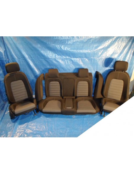 VW CC FL 2012-14 WNĘTRZE FOTELE KOMPLET CZARNE