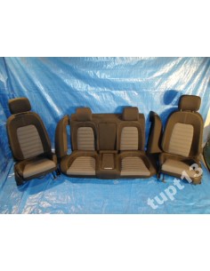 VW CC FL 2012-14 WNĘTRZE FOTELE KOMPLET CZARNE 2