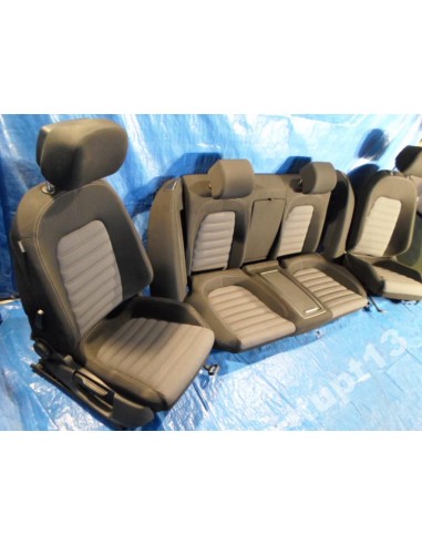VW CC FL 2012-14 WNĘTRZE FOTELE KOMPLET CZARNE