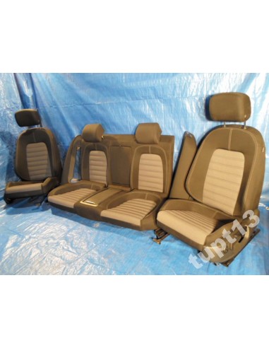 VW CC FL 2012-14 WNĘTRZE FOTELE KOMPLET CZARNE