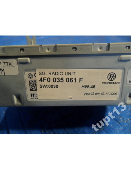 VW TOUAREG 2010-14R TUNER RADIOWY 4F0035061F