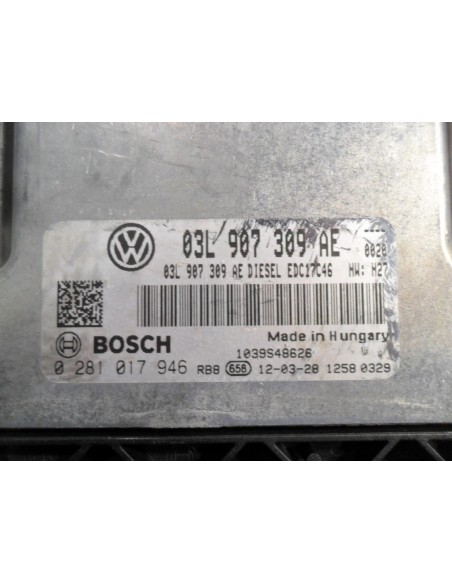 VW STEROWNIK KOMPUTER SILNIKA 2.0 TDI 03L907309AE