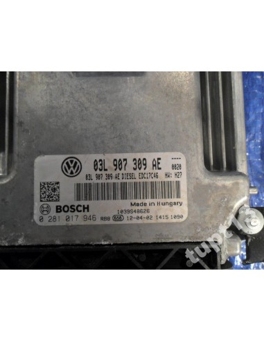 VW 2.0 TDI KOMPUTER STEROWNIK SILNIKA 03L907309AE