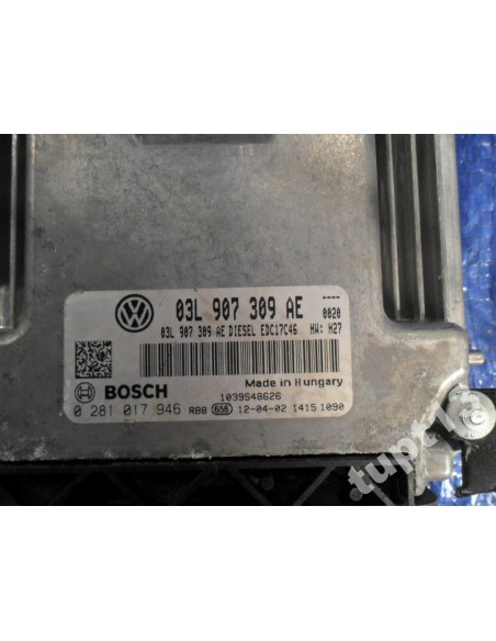 VW 2.0 TDI KOMPUTER STEROWNIK SILNIKA 03L907309AE