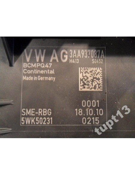 VW PASSAT B7 STEROWNIK MODUŁ KOMFORTU 3AA937087A