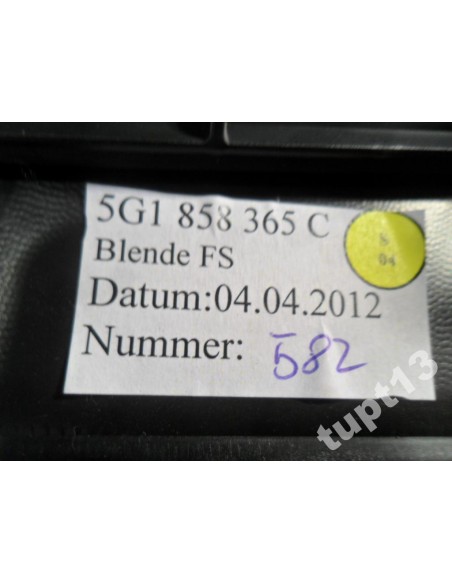 VW GOLF VII ZAŚLEPKA AIR BAG POD KOLANOWA