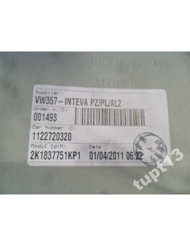 VW CADDY 11-2014R MECHANIZM SZYBY LEWY