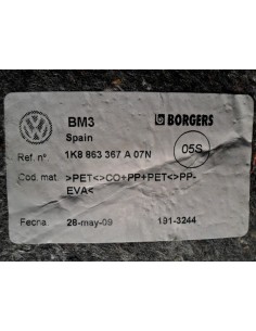 VW SCIROCCO 2008-2012 R DYWAN WYKŁADZINA WNĘTRZA 2