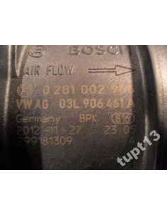 VW SEAT SKODA 2.0 TDI PRZEPŁYWOMIERZ 03L906461A 2