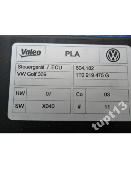 VW STEROWNIK MODUŁ PARKTRONIK 1T0 919 475 G