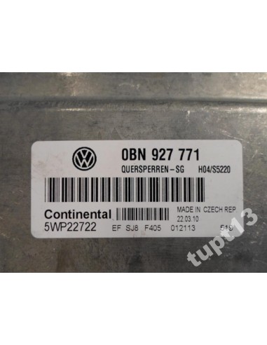 VW TOUAREG STEROWNIK BLOKADY NAPĘDÓW 0BN927771