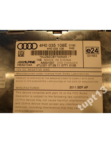 AUDI A8 4H0 4.2 TDI ZMIENIARKA CD 4H0035108E