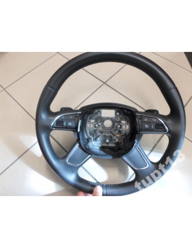 AUDI A8 4H0 2010-15R KIEROWNICA CZARNA SKÓRA