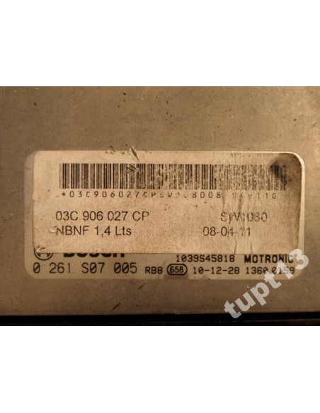 VW BEETLE 1.4 TSI DSG KOMPUTER SILNIKA 03C906027CP