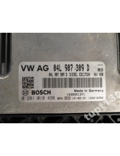 VW AUDI STEROWNIK KOMPUTER SILNIKA 04L907309D 2