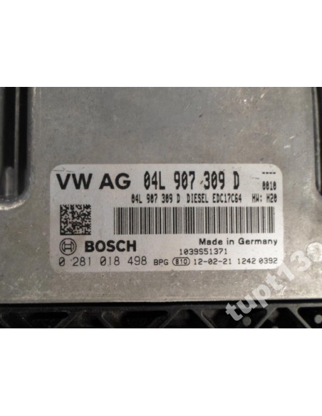 VW AUDI STEROWNIK KOMPUTER SILNIKA 04L907309D